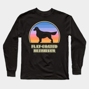 Flat-Coated Retriever Vintage Sunset Dog Long Sleeve T-Shirt